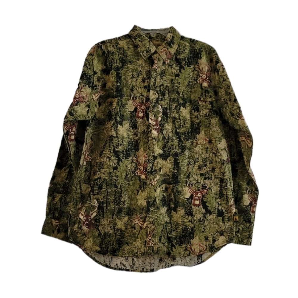 Field Tested Camo Deer Button Down Shirt